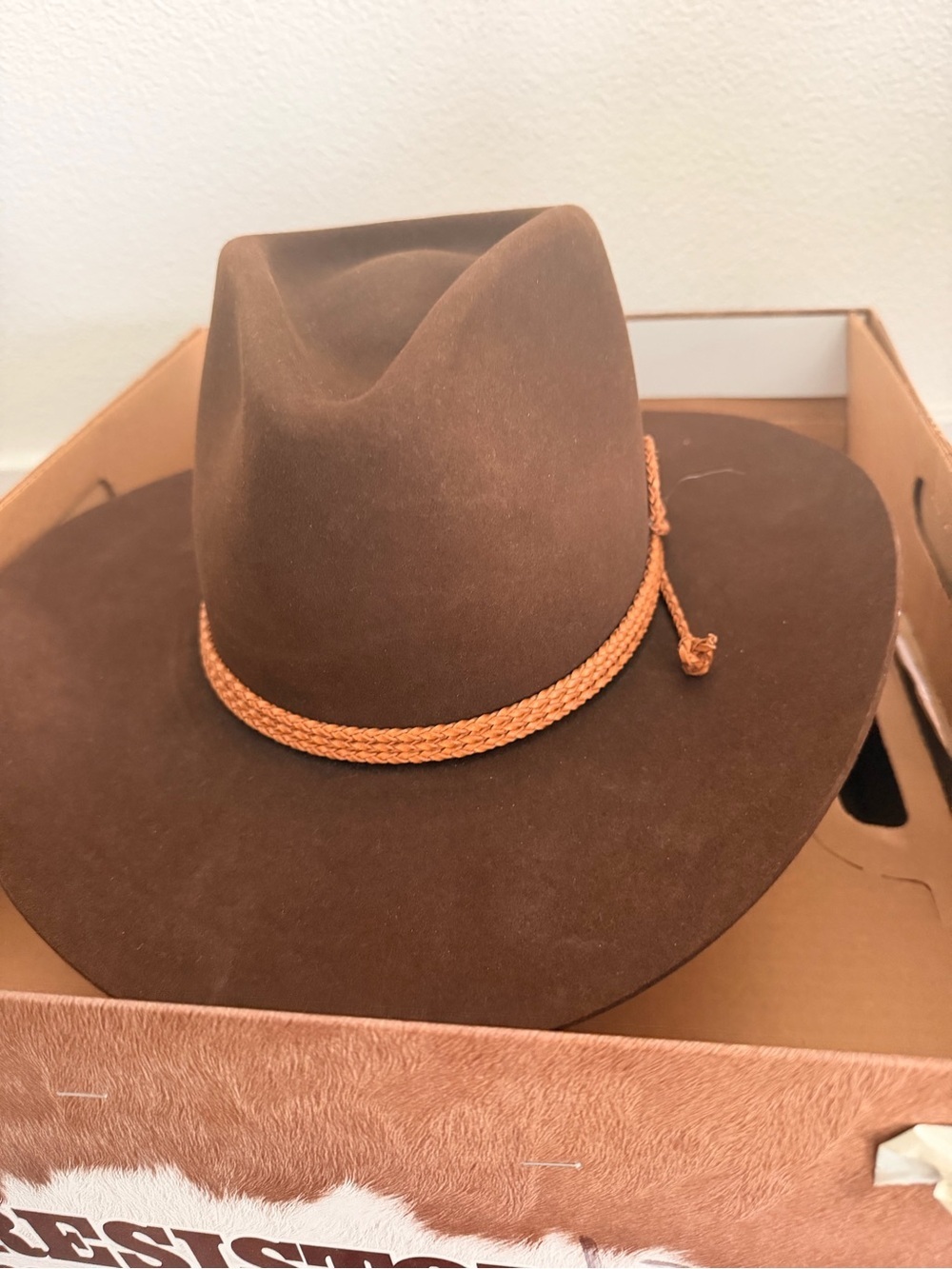 Vintage Resistol XXX Beaver Chaparral Mink Western Cowboy Hat Size 7 USA Box - Picture 3 of 9